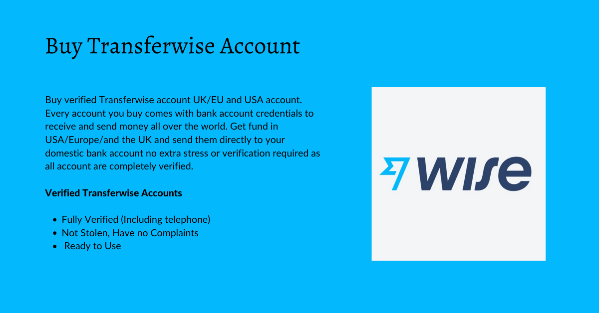 Buy Transferwise Accounts